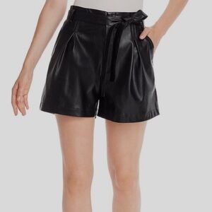 Lucy Paris Leather Shorts